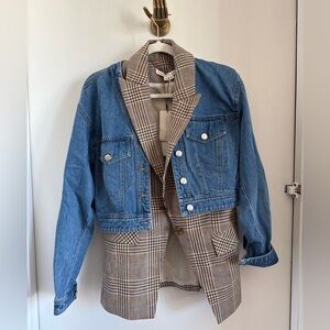 Veronica Beard Keaton Combo Dickey Jacket